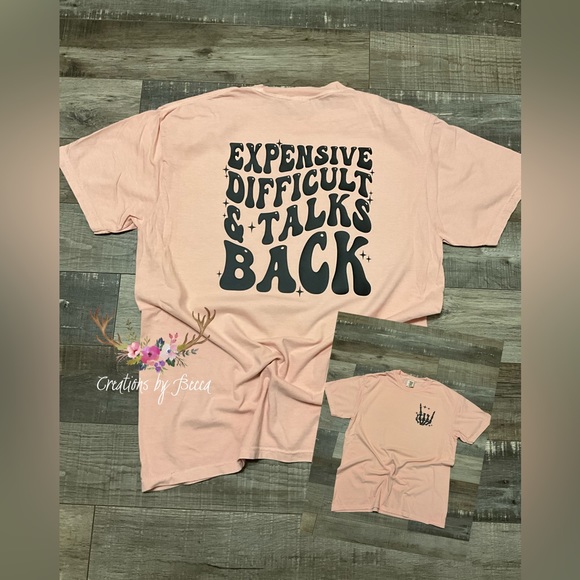 Expensive difficult and talks back plus size shirt - Picture 1 of 1